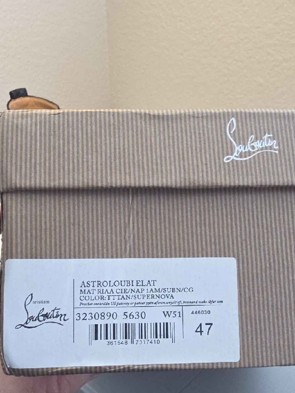 EUC Christian Louboutin Men’s Snake Skin Style Black High-Top Sneakers Size 47 - Picture 2 of 8